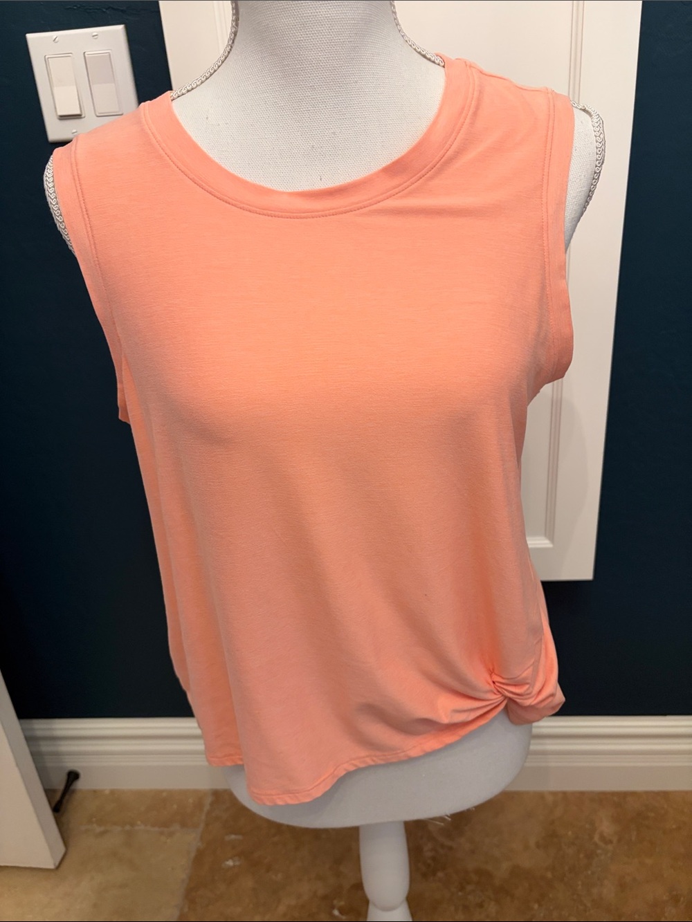 Apana sleeveless peach color yoga top